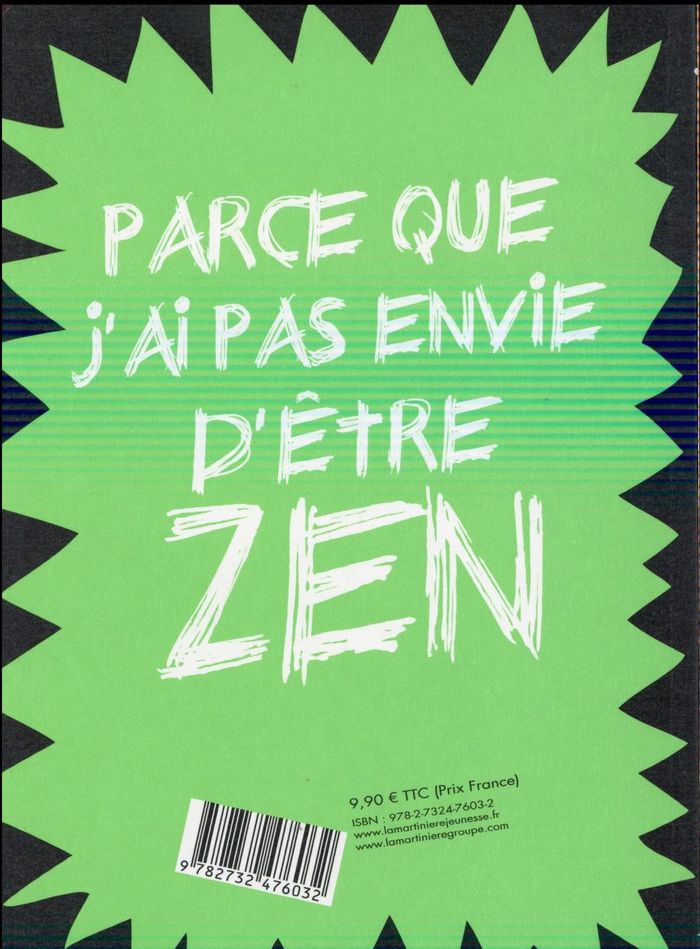 Quatrième de couverture de « Trash ton venin ! : coloriages anti zen »