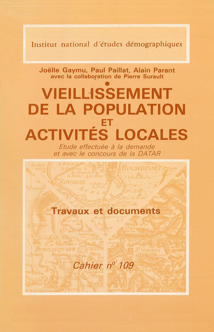 Couverture du livre « VIEILLISSEMENT DE LA POPULATION ET ACTIVITES LOCALES » de Gaymu/parant/paillat, librairie Les Contes Infusés à Corte