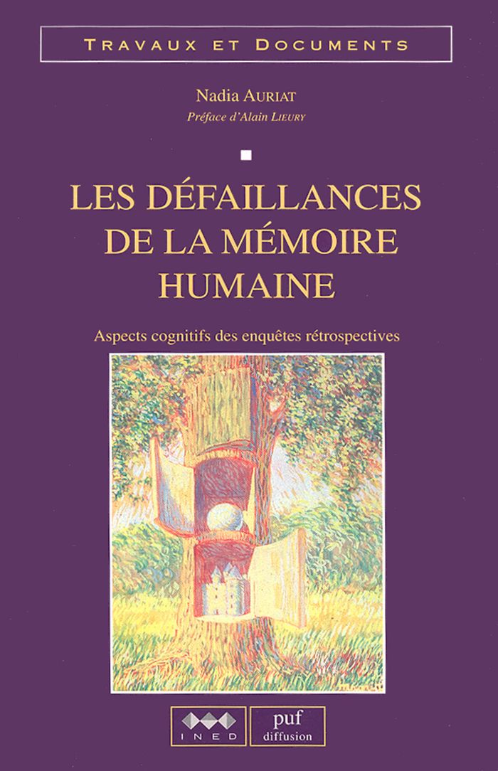 Couverture du livre « DEFAILLANCES DE LA MEMOIRE HUMAINE » de Auriat, librairie Les Contes Infusés à Corte