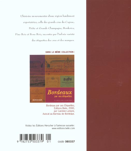 Quatrième de couverture de « COGNAC - PAR SES ETIQUETTES »
