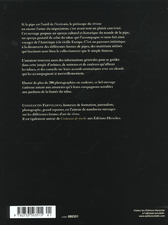 Quatrième de couverture de « PIPES & TABACS »