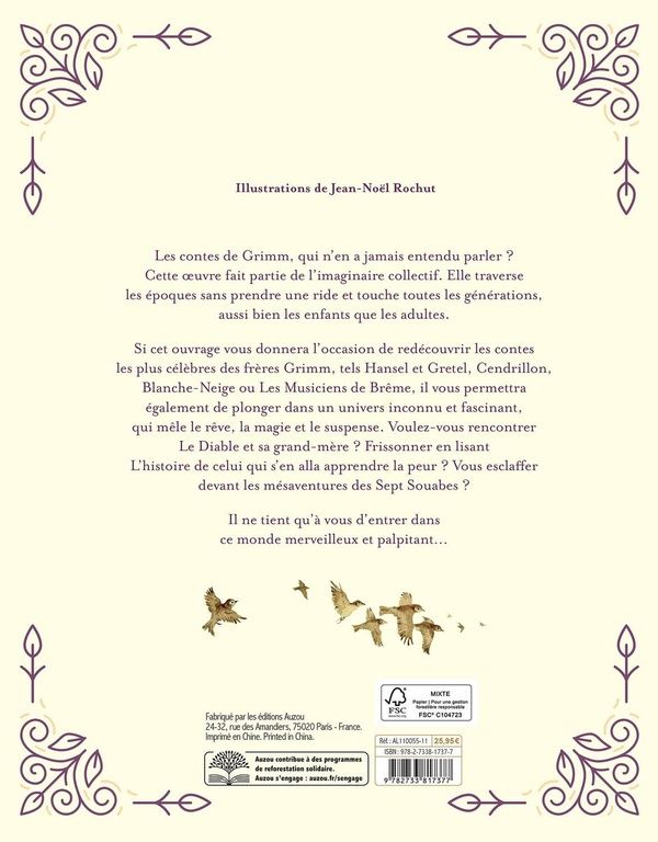 Quatrième de couverture de « LES CONTES DE GRIMM INTEGRALE »