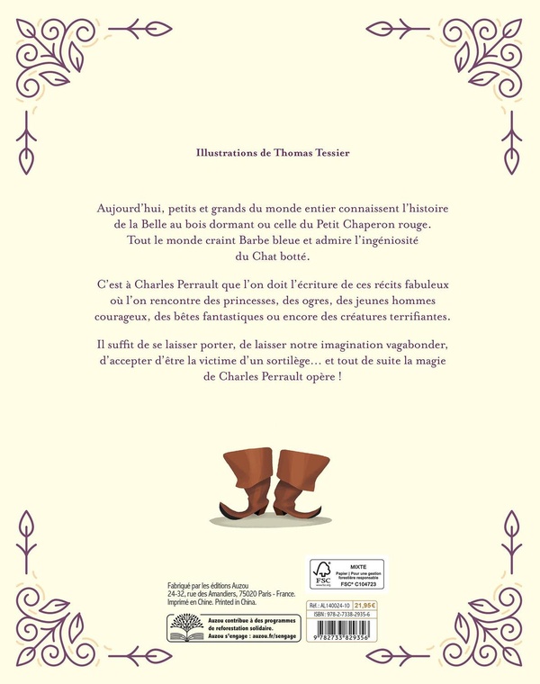 Quatrième de couverture de « LES CONTES DE PERRAULT - VERSION INTEGRALE »