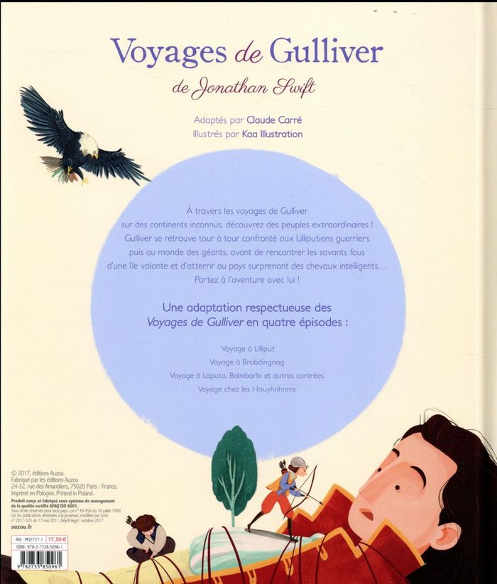 Quatrième de couverture de « RECUEILS UNIVERSELS - VOYAGES DE GULLIVER »