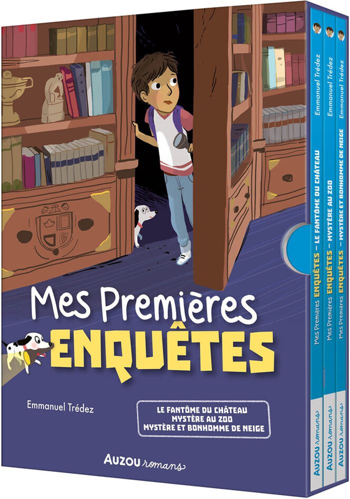 Couverture du livre « COFFRET BIBLIOTHEQUE 1 - MES PREMIERES ENQUETES - TOMES 1 A 3 », librairie Les Contes Infusés à Corte