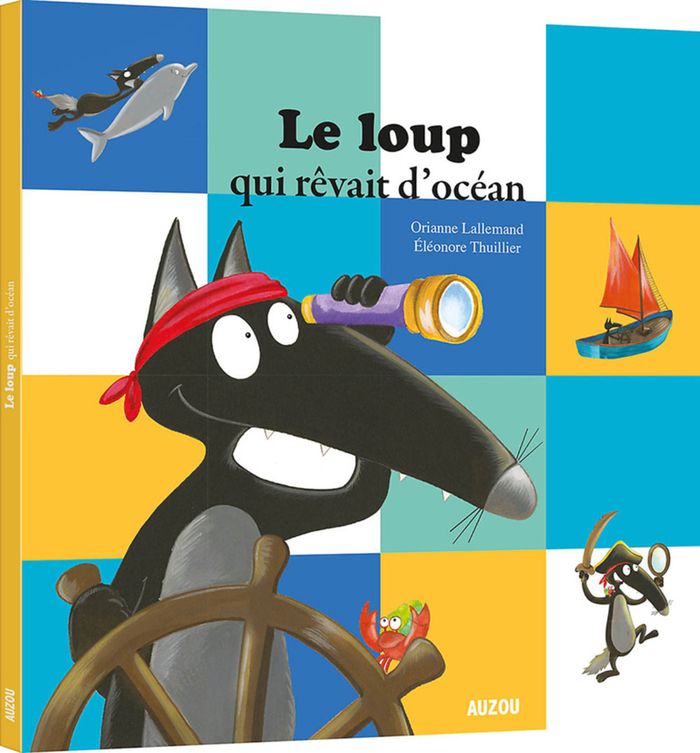 Couverture du livre « Le loup qui rêvait d'océan » de Orianne Lallemand, librairie Les Contes Infusés à Corte