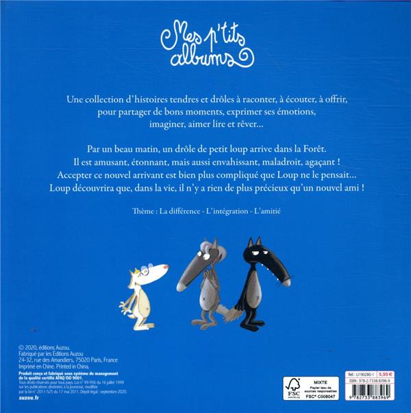 Quatrième de couverture de « Le loup qui avait un nouvel ami »