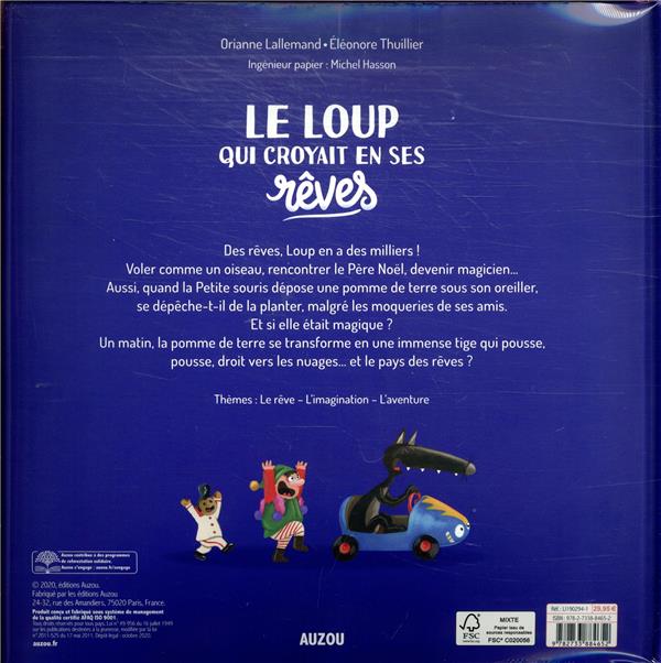 Quatrième de couverture de « Le loup qui croyait en ses rêves »