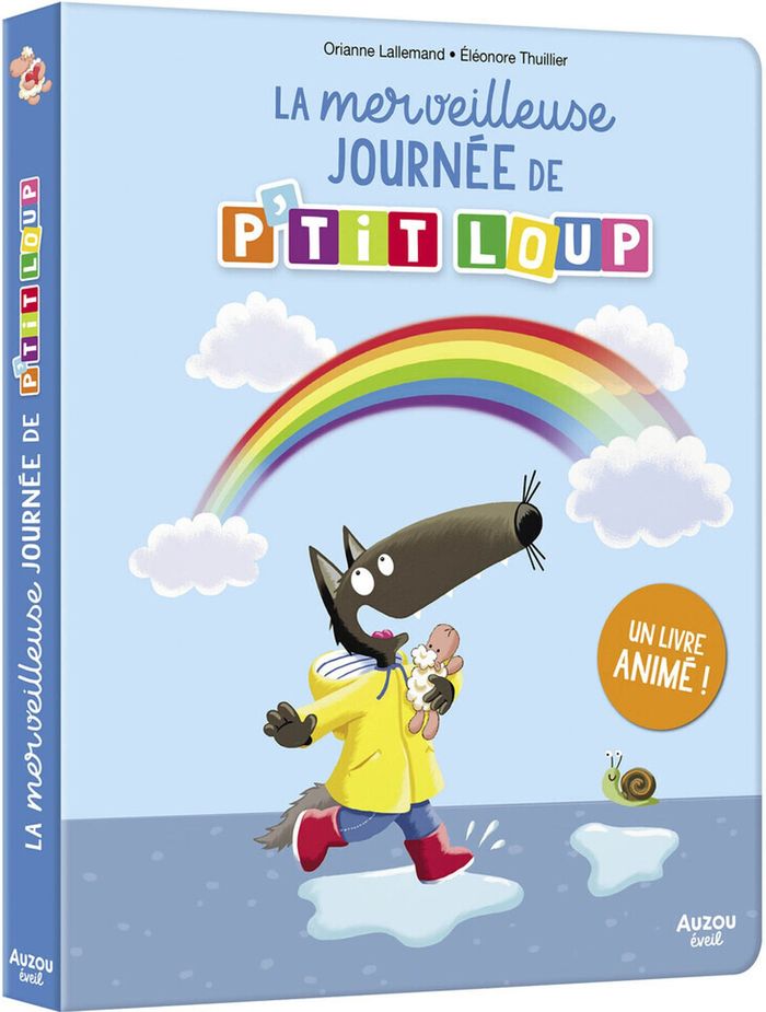 Couverture du livre « La merveilleuse journée de P'tit Loup » de Orianne Lallemand, librairie Les Contes Infusés à Corte