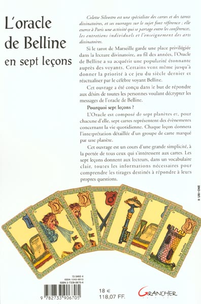 Quatrième de couverture de « L'ORACLE DE BELLINE EN SEPT LECONS »