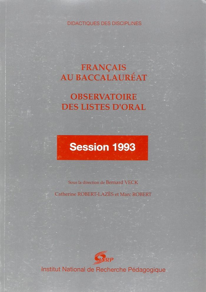 Couverture du livre « FRANCAIS AU BACCALAUREAT » de Bernard Veck, librairie Les Contes Infusés à Corte