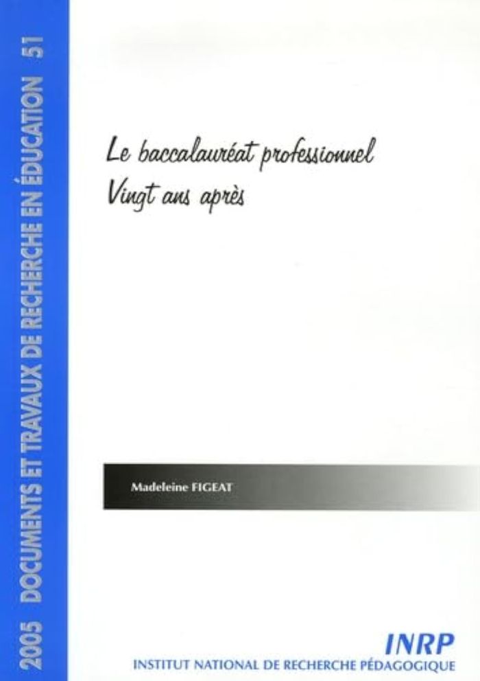 Couverture du livre « LE BACCALAUREAT PROFESSIONNEL. VINGT ANS APRES » de Madeleine Figeat, librairie Les Contes Infusés à Corte