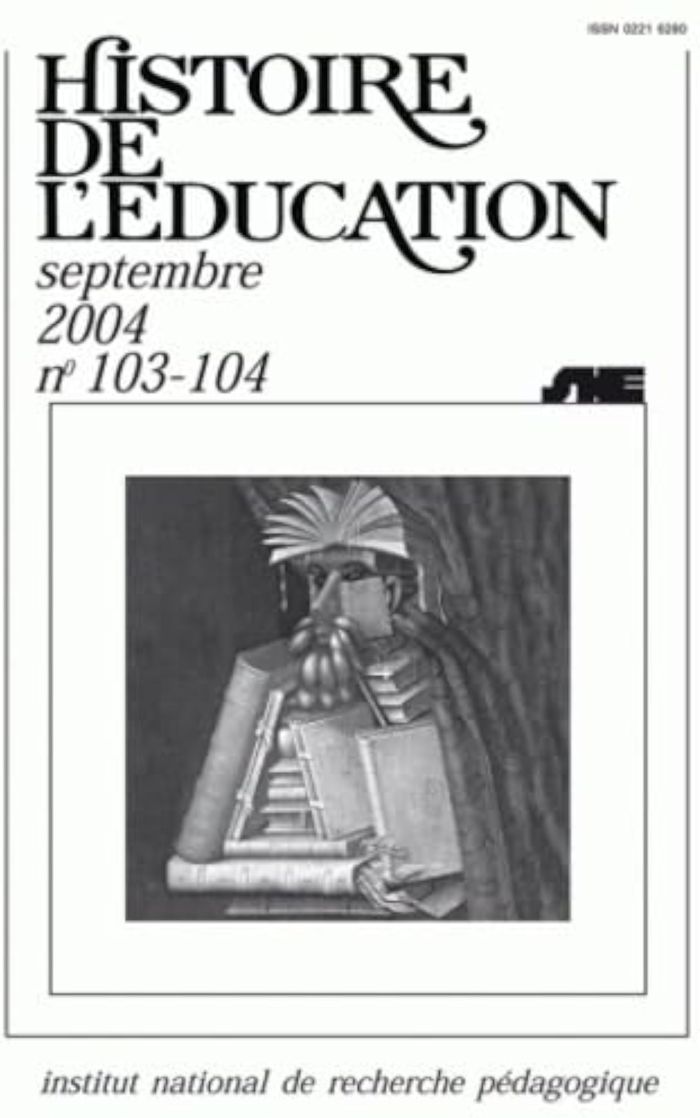 Couverture du livre « HISTOIRE DE L'EDUCATION, N 103/2005 » de Vincent Alamercery, librairie Les Contes Infusés à Corte