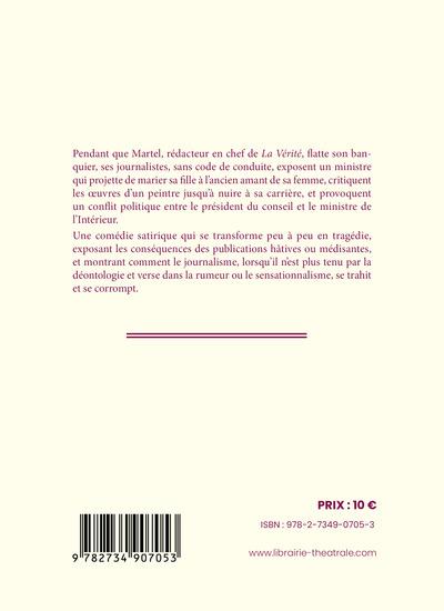 Quatrième de couverture de « L'école des journalistes »