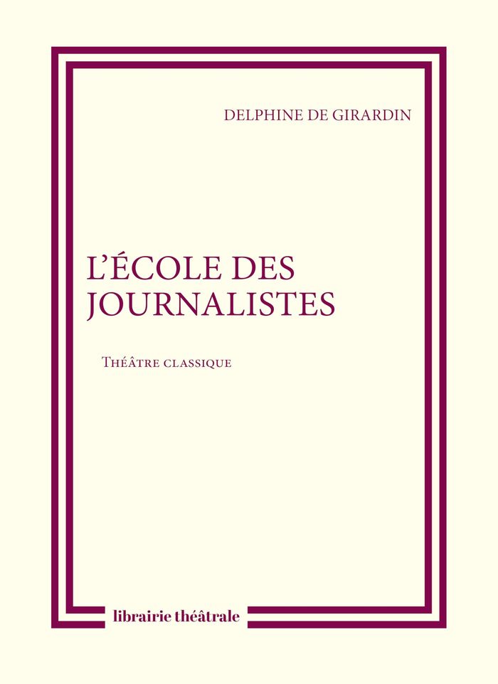 Couverture du livre « L'école des journalistes », librairie Les Contes Infusés à Corte