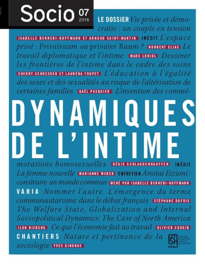 Couverture du livre « SOCIO, N  7/2016 » de I. Berrebi-Hoffmann, librairie Les Contes Infusés à Corte