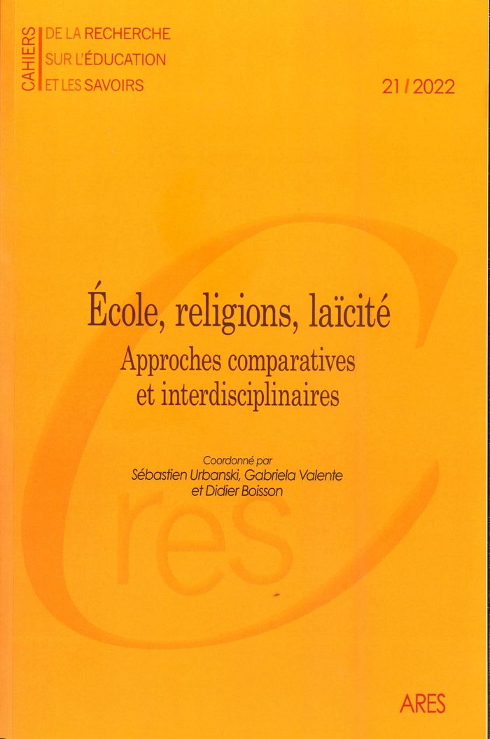Couverture du livre « CAHIERS DE LA RECHERCHE SUR L'EDUCATION ET LES SAVOIRS, N  21/2022 » de Sebastien Urbanski, librairie Les Contes Infusés à Corte