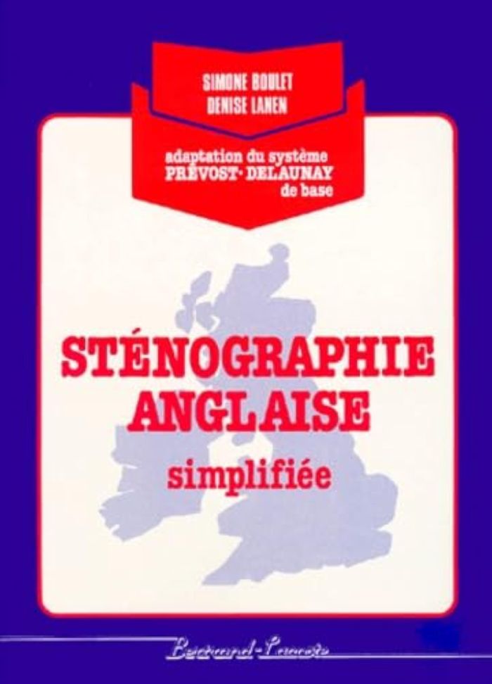 Couverture du livre « STENOGRAPHIE ANGLAISE SIMPLIFIEE » de _ Lanen Boulet, librairie Les Contes Infusés à Corte