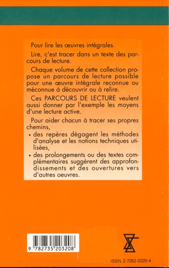Quatrième de couverture de « LES FLEURS DU MAL - PARCOURS DE LECTURE »