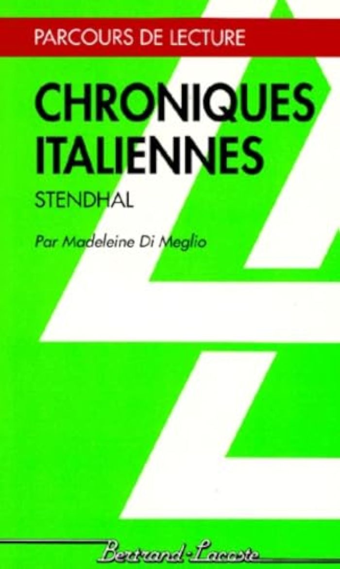 Couverture du livre « CHRONIQUES ITALIENNES - PARCOURS DE LECTURE » de M.Di Meglio, librairie Les Contes Infusés à Corte