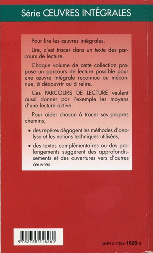 Quatrième de couverture de « LE MARIAGE DE FIGARO-PARCOURS DE LECTURE »