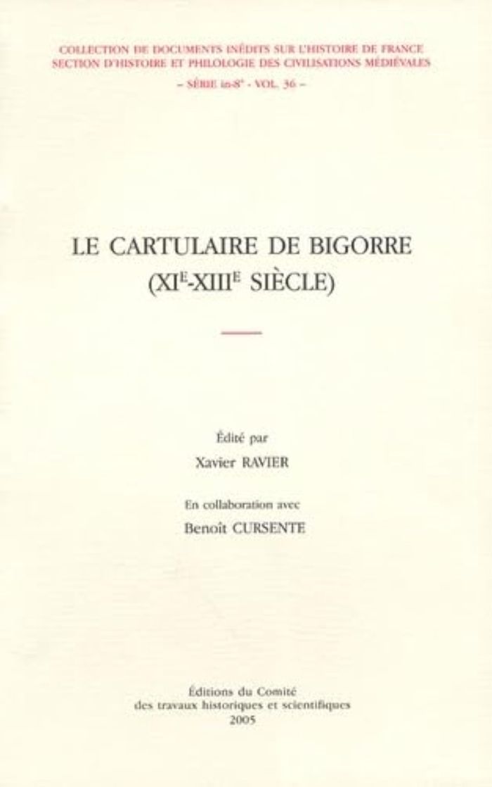 Couverture du livre « LE CARTULAIRE DE BIGORRE » de Collectif, librairie Les Contes Infusés à Corte
