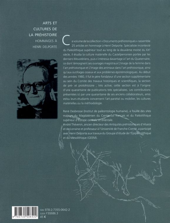 Quatrième de couverture de « ARTS ET CULTURES DE LA PREHISTOIRE »