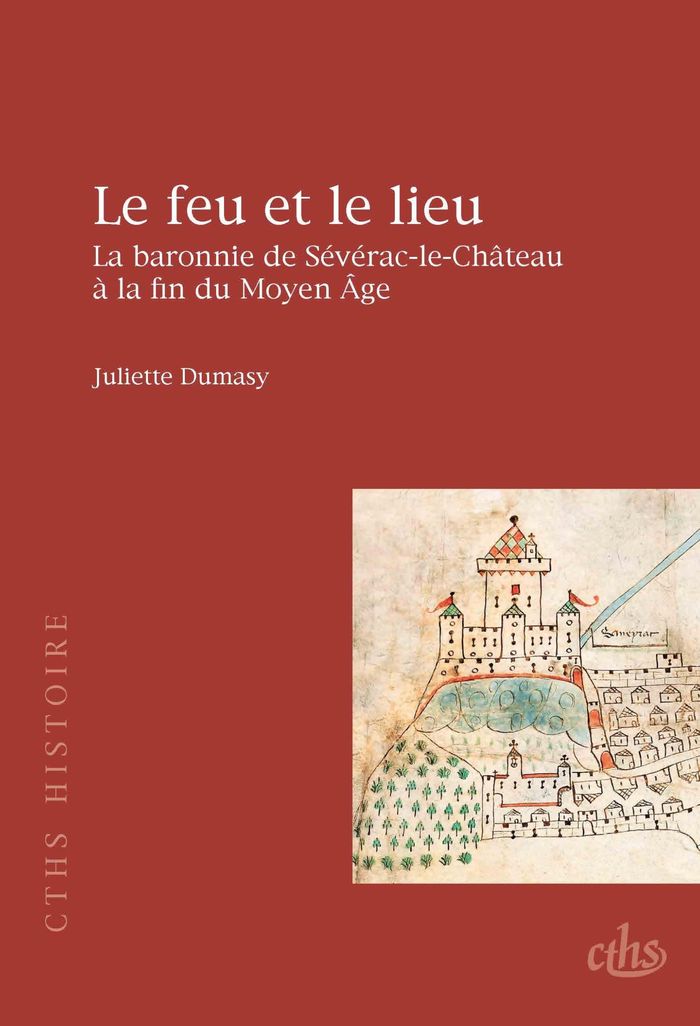 Couverture du livre « LE FEU ET LE LIEU - LA BARONNIE DE SEVERAC-LE-CHATEAU A LA FIN DU MOYEN AGE » de Dumasy/bourin, librairie Les Contes Infusés à Corte