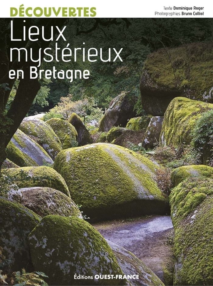 Couverture du livre « Lieux mystérieux en Bretagne » de Dominique Roger, librairie Les Contes Infusés à Corte
