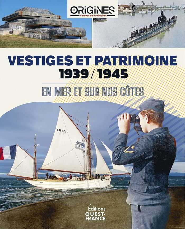 Couverture du livre « Vestiges et patrimoine, 1939-1945 : en mer et sur nos côtes » de Collectif, librairie Les Contes Infusés à Corte