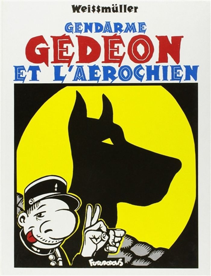 Couverture du livre « GENDARME GEDEON ET L'AEROCHIEN » de Luc Weissmuller, librairie Les Contes Infusés à Corte