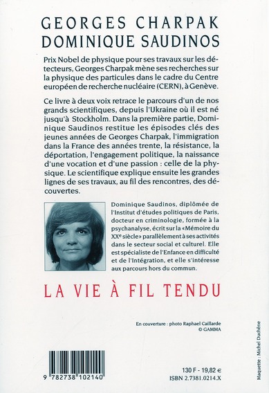 Quatrième de couverture de « LA VIE A FIL TENDU »
