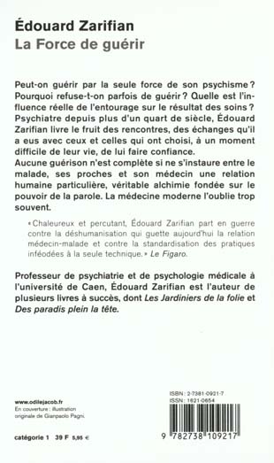 Quatrième de couverture de « LA FORCE DE GUERIR »