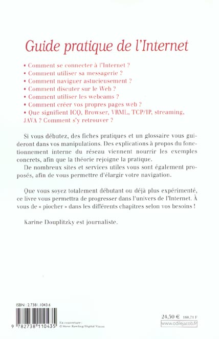 Quatrième de couverture de « GUIDE PRATIQUE DE L'INTERNET »