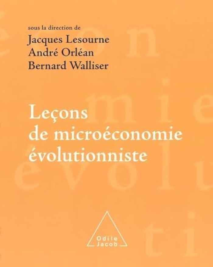 Couverture du livre « LECONS DE MICROECONOMIE EVOLUTIONNISTE » de Lesourne/orlean, librairie Les Contes Infusés à Corte