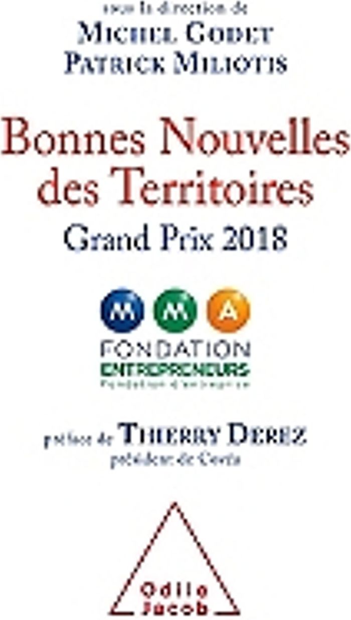 Couverture du livre « BONNES NOUVELLES DES TERRITOIRES GRAND PRIX 2018 » de Godet/miliotis, librairie Les Contes Infusés à Corte