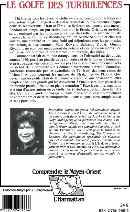 Quatrième de couverture de « LE GOLFE DES TURBULENCES »