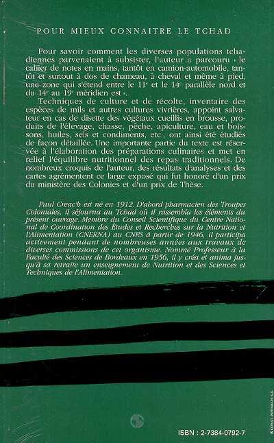 Quatrième de couverture de « SE NOURRIR AU SAHEL »