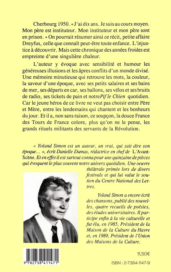 Quatrième de couverture de « HIER CHANTAIENT LES LENDEMAINS »