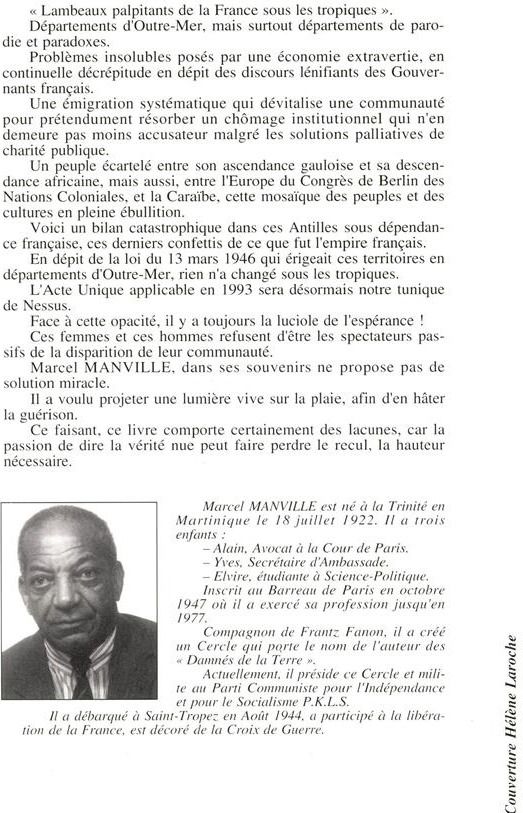 Quatrième de couverture de « LES ANTILLES SANS FARD »