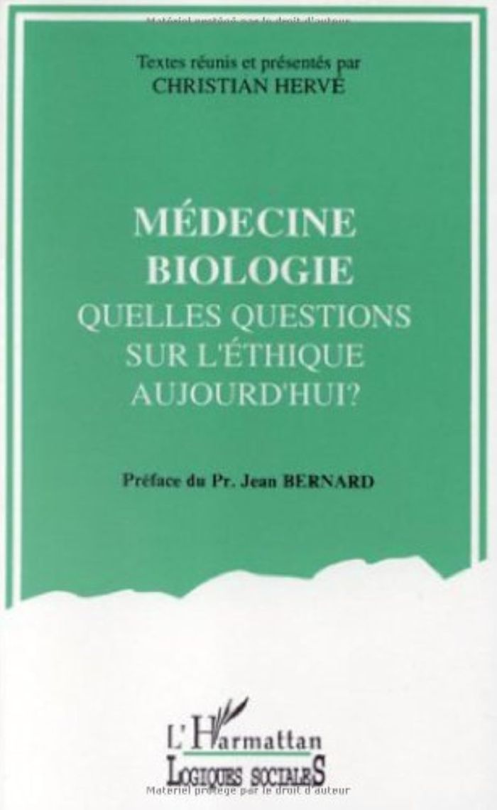 Couverture du livre « MEDECINE BIOLOGIE - QUELLES QUESTIONS SUR L'ETHIQUE AUJOURD'HUI ? », librairie Les Contes Infusés à Corte