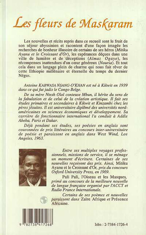 Quatrième de couverture de « LES FLEURS DE MASKARAM - CONTES ET RECITS D'ETHIOPIE »