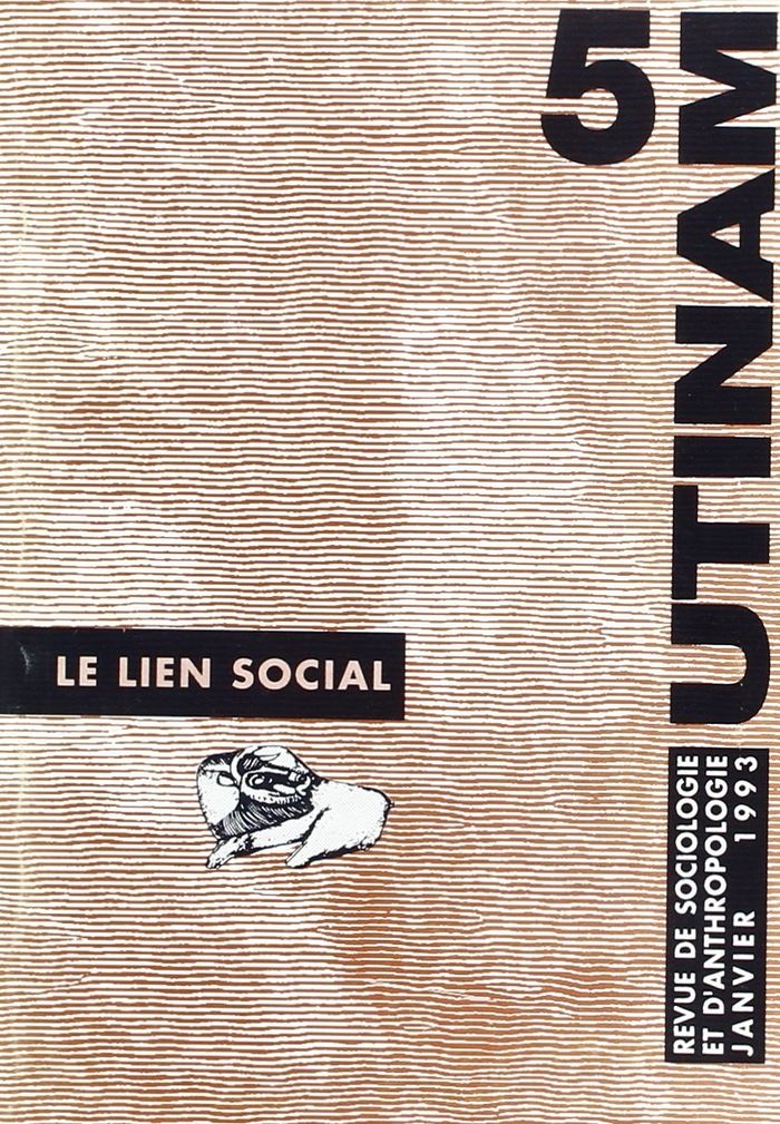 Couverture du livre « UTINAM 5. LE LIEN SOCIAL » de 5 Utinam, librairie Les Contes Infusés à Corte