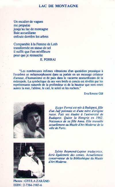 Quatrième de couverture de « L'ESCALIER DE VAGUES »