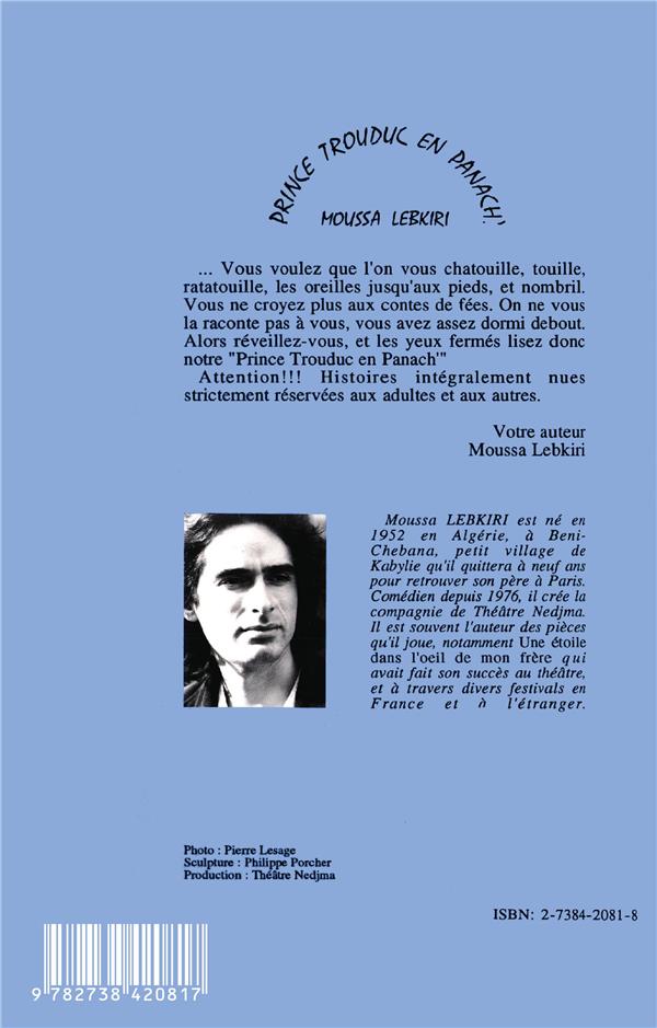 Quatrième de couverture de « PRINCE TROUDUC EN PANACH - THEATRE CONTE »