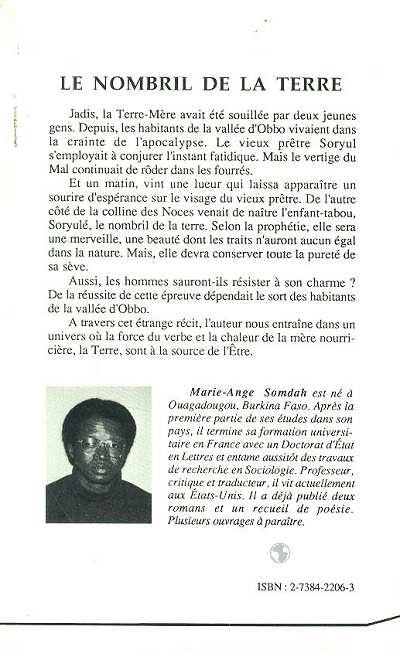 Quatrième de couverture de « LE NOMBRIL DE LA TERRE »