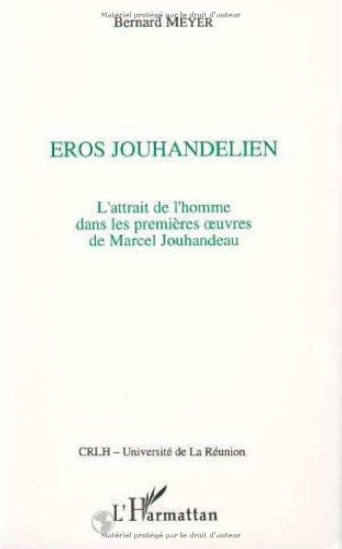 Couverture du livre « EROS JOUHANDELIEN - L'ATTRAIT DE L'HOMME DANS LES PREMIERES OEUVRES DE MARCEL JOUHANDEAU », librairie Les Contes Infusés à Corte