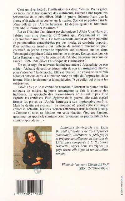 Quatrième de couverture de « LE CHAGRIN DE L'ARABIE HEUREUSE »