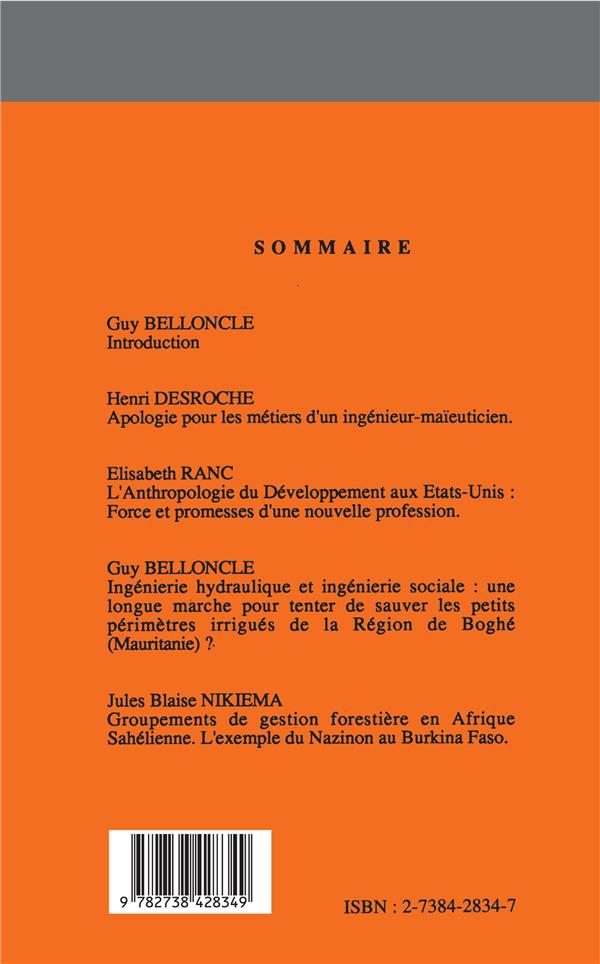 Quatrième de couverture de « ANTHROPOLOGIE DU DEVELOPPEMENT AUX ETATS-UNIS - VOL02 »