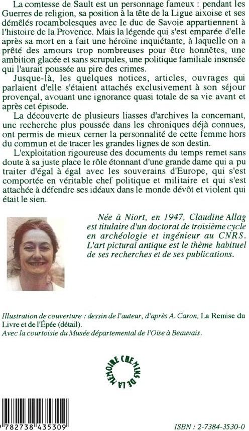 Quatrième de couverture de « CHRETIENNE D'AGUERRE, COMTESSE DE SAULT »